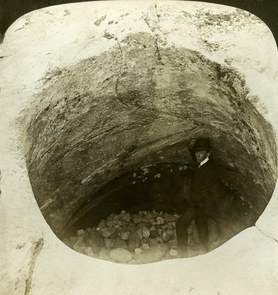 En jättegryta för glaciären, Norge. av H. C. White