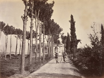 Afghaner i Baburs trädgårdar, Jalalabad, 1878 av H. Charuis
