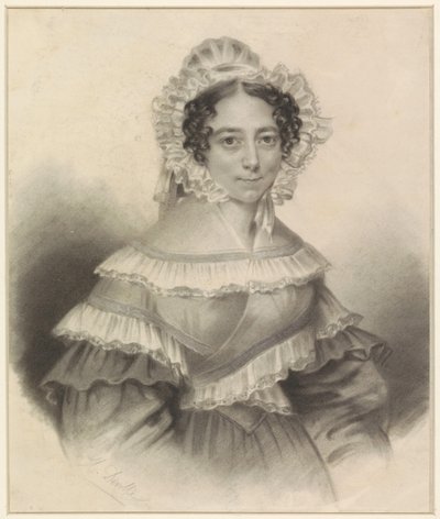 Porträtt av en dam av H. Deville