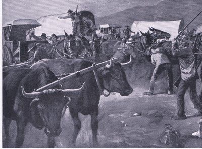 A hashed inspan, illustration från After Pretoria: The Guerilla War, 1902 av H. Dixon