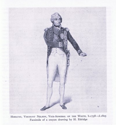 Horatio, Viscount Nelson, från British Adventure publicerad av Collins av H. Eldridge