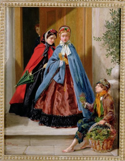 Blomsterförsäljaren, 1862 av H. Hilt