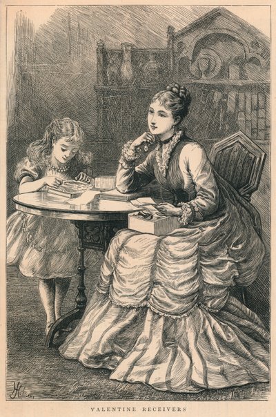 Alla hjärtans mottagare, 1875. av H. Johnson