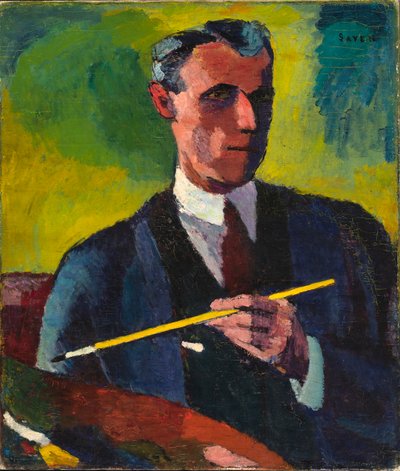 Självporträtt av H. Lyman Sayen