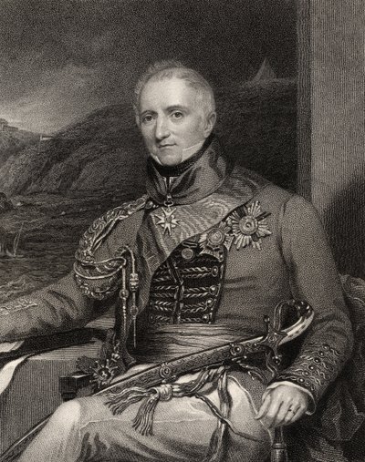 Sir Rufane Shaw Donkin, graverad av W. Holl, från 