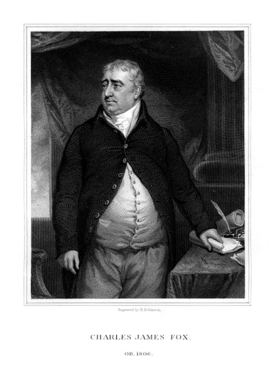 Charles James Fox, brittisk politiker, 1833. av H. Robinson