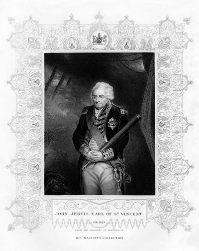 John Jervis, 1:e earl av St Vincent, amiral i Royal Navy, 1800-talet. av H. Robinson