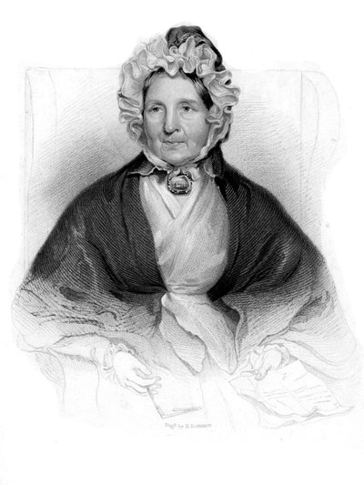 Mrs Dunlop från Dunlop, beskyddare av Robbie Burns av H. Robinson