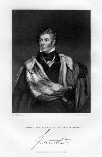 Thomas Philip Weddell Robinson, Lord Grantham, 1829 av H. Robinson