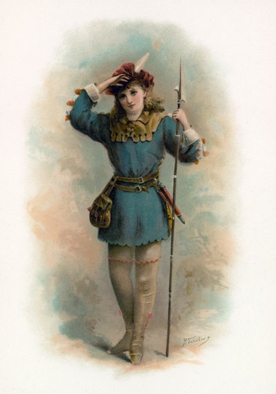 Rosalind från As You Like It av H. Saunders