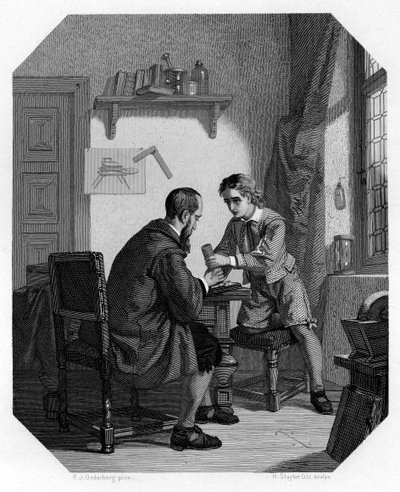 Hans Jansen och hans son Sacharias, c1870 av H. Sluyter