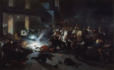 Orsinis mordförsök framför Opéra den 14 januari av H. Vittori Romano