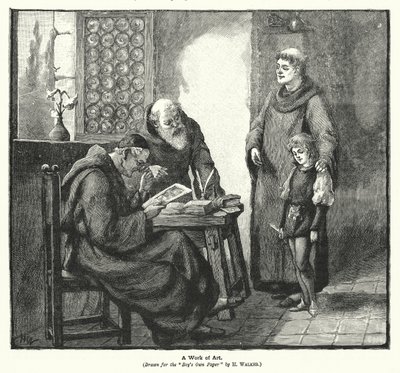Ett konstverk (litografi) av H. Walker