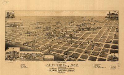 Fågelperspektiv över Aberdeen, Dak. LOC 75696570 av H. Wellge