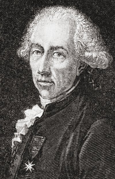 Francois Alexandre Frederic, Duc de la Rouchefoucauld-Liancourt, graverad av Pannemaker-Ligny, från 
