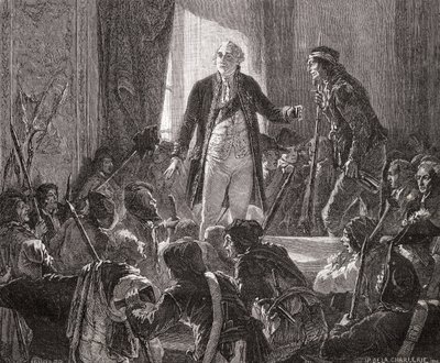 Kung Ludvig XVI (1754-93) Drycker för nationens hälsa, 20 juni 1792 av H. de la Charlerie