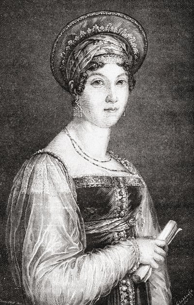 Mademoiselle Mars, graverad av La Plante, från 