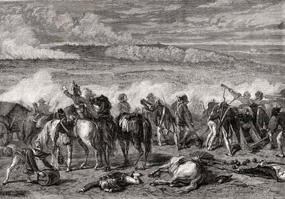 Slaget vid Jemappes, 6 november 1792, graverat av Alexandre Hurel av H. de la Charlerie