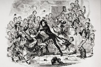 Illustration till Charles Dickens Nicholas Nickleby av Hablot Knight (1815 92) Browne