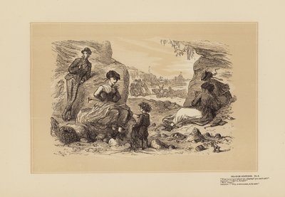 Sea-Side Sketches, nr 6, Inte en dålig gissning (gravyr) av Hablot Knight (1815 92) Browne