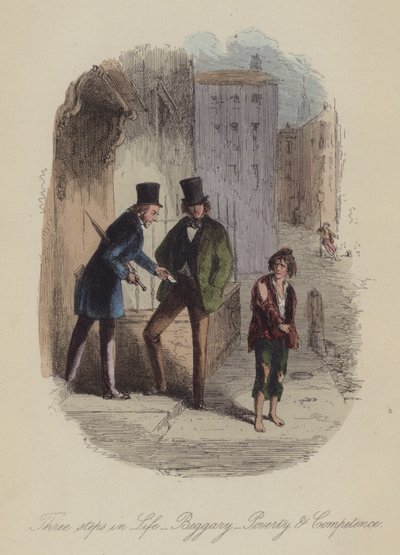 Illustration för Lewis Arundel eller The Railroad of Life av Frank E Smedley (färgad gravyr) av after Hablot Knight Browne