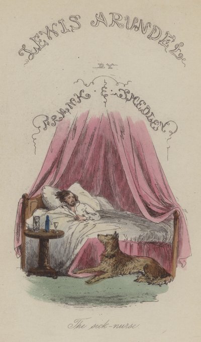 Illustration för Lewis Arundel eller The Railroad of Life av Frank E Smedley (färgad gravyr) av after Hablot Knight Browne