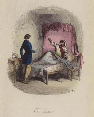 Illustration för Lewis Arundel eller The Railroad of Life av Frank E Smedley (färgad gravyr) av after Hablot Knight Browne