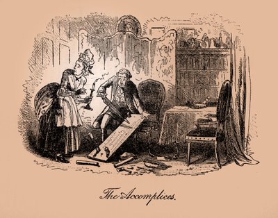 En berättelse om två städer av Charles Dickens av Hablot Knight Browne