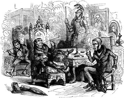 Charles Dickens "Old Curiosity Shop" av Hablot Knight Browne