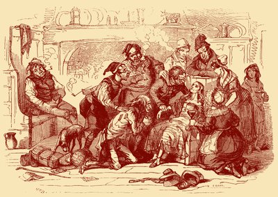 Charles Dickens "The Old Curiosity Shop" av Hablot Knight Browne