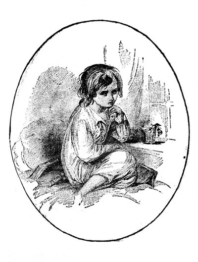 Little Paul från Dombey & Son av Charles Dickens av Hablot Knight Browne