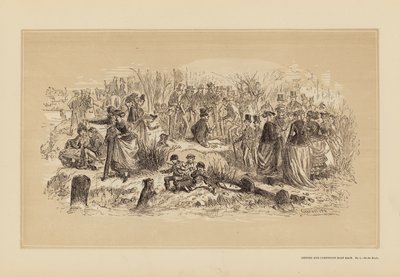 Oxford und Cambridge Bootsrennen, Nr. 1, Am Ufer von Hablot Knight (1815-92) Browne