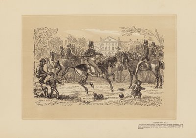 Rotten Row, Nr. 3, Musik und Erinnerung von Hablot Knight (1815-92) Browne