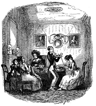 "Sketches by Boz" av Charles Dickens av Hablot Knight Browne
