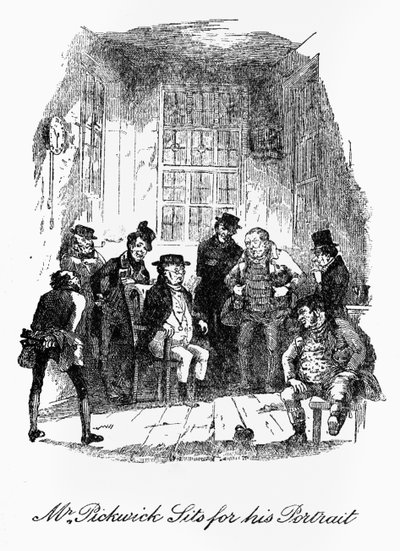 "Pickwick-tidningarna" - av Hablot Knight Browne