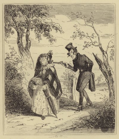 Bartlett skjuter Mrs Lewis av Hablot Knight Browne