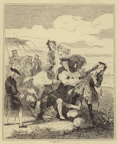 Campbell skjuter Earl of Eglinton av Hablot Knight Browne