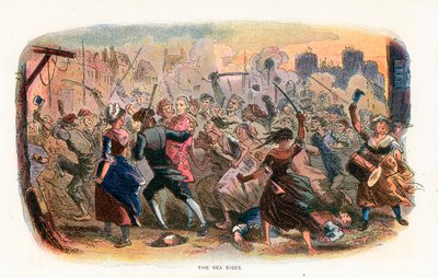 Illustration för A Tale of Two Cities av Hablot Knight Browne