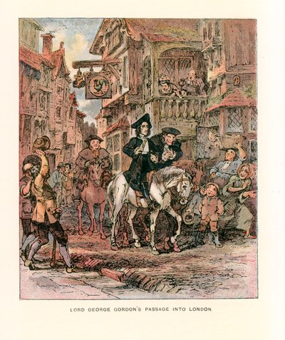 Illustration för Barnaby Rudge. av Hablot Knight Browne