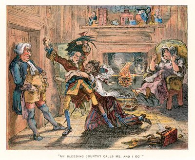 Illustration för Barnaby Rudge. av Hablot Knight Browne
