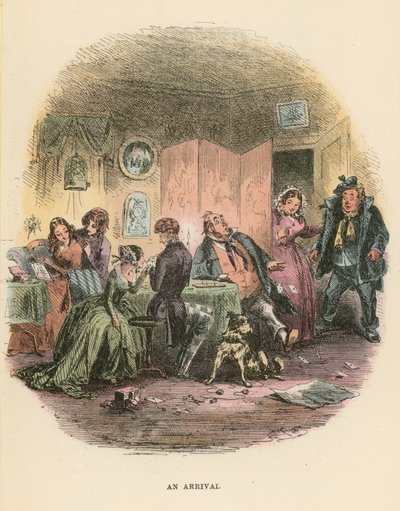 Illustration för Dombey och Son av Hablot Knight Browne