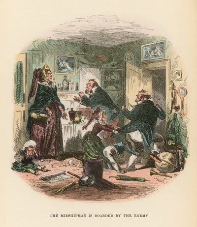 Illustration för Dombey och Son av Hablot Knight Browne