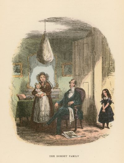 Illustration för Dombey och Son av Hablot Knight Browne
