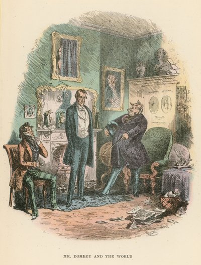Illustration för Dombey och Son av Hablot Knight Browne