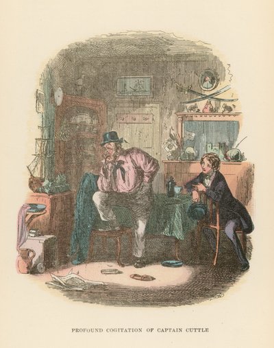 Illustration för Dombey och Son av Hablot Knight Browne