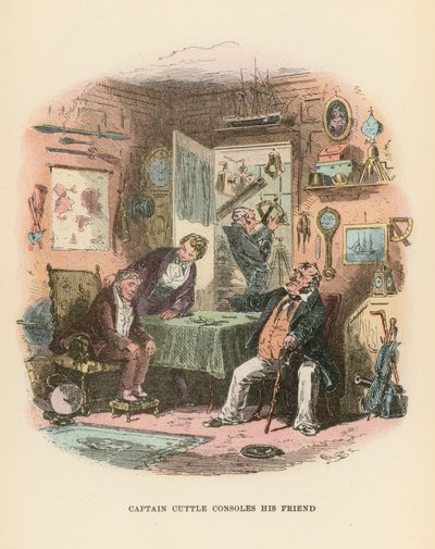Illustration för Dombey och Son av Hablot Knight Browne