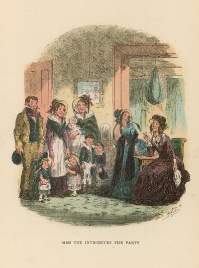 Illustration till Dombey and Son av Hablot Knight Browne