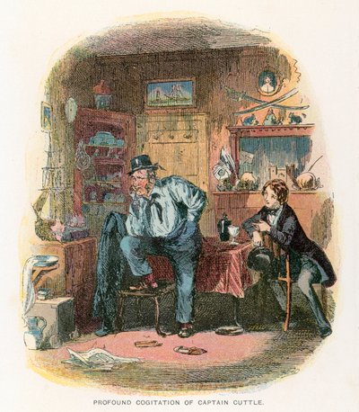 Illustration för Dombey och Son av Hablot Knight Browne