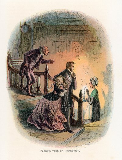 Illustration för lilla Dorrit av Hablot Knight Browne