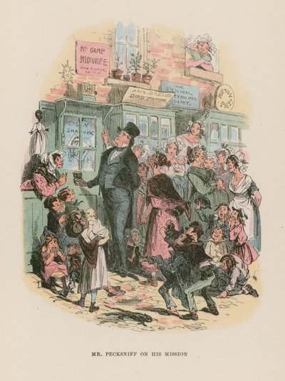 Illustration för Martin Chuzzlewit av Hablot Knight Browne